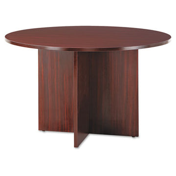 Alera® Alera Valencia Round Conference Table With Legs, 29.5h X 42 Dia, Modern Walnut freeshipping - TVN Wholesale